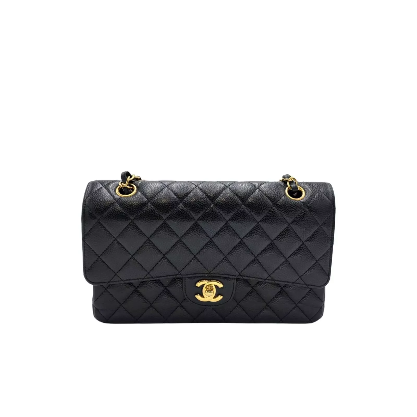 Chanel Black Caviar Flap Chain