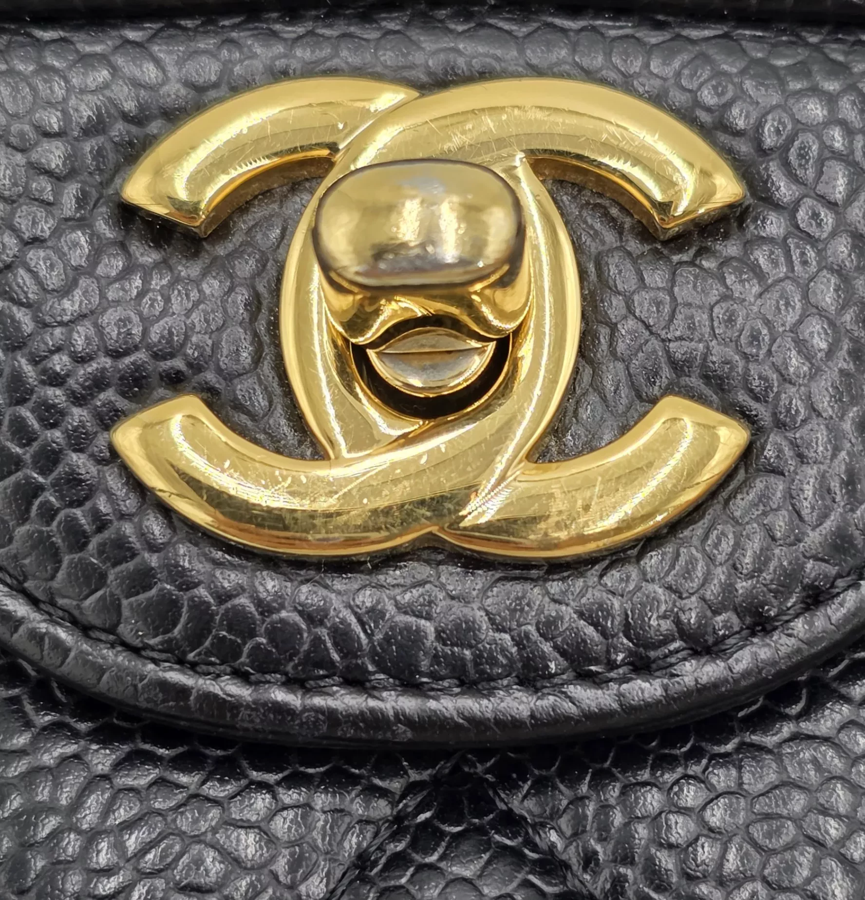 Chanel Black Caviar Flap Chain - Image 10