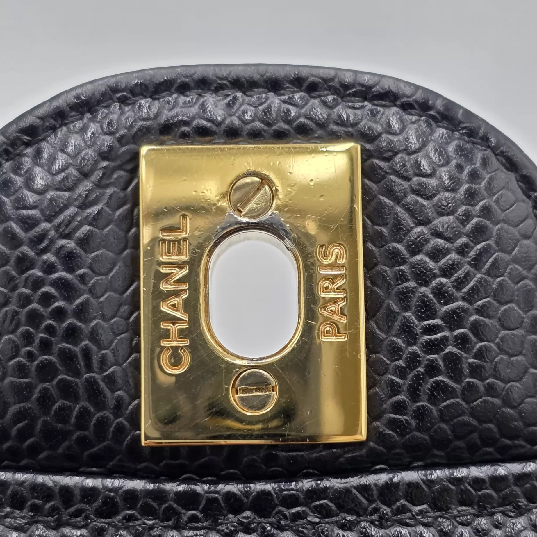 Chanel Black Caviar Flap Chain - Image 11