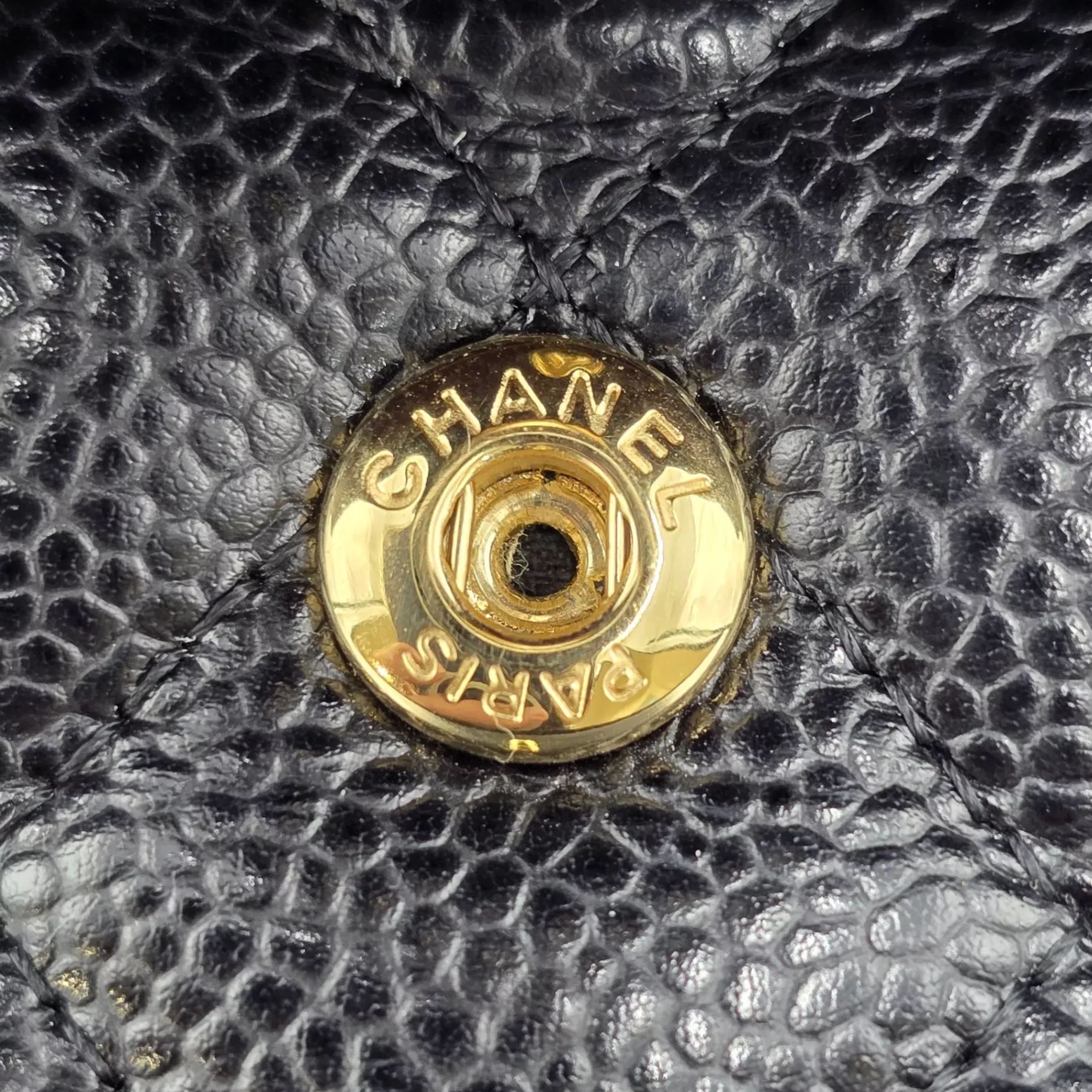 Chanel Black Caviar Flap Chain - Image 12