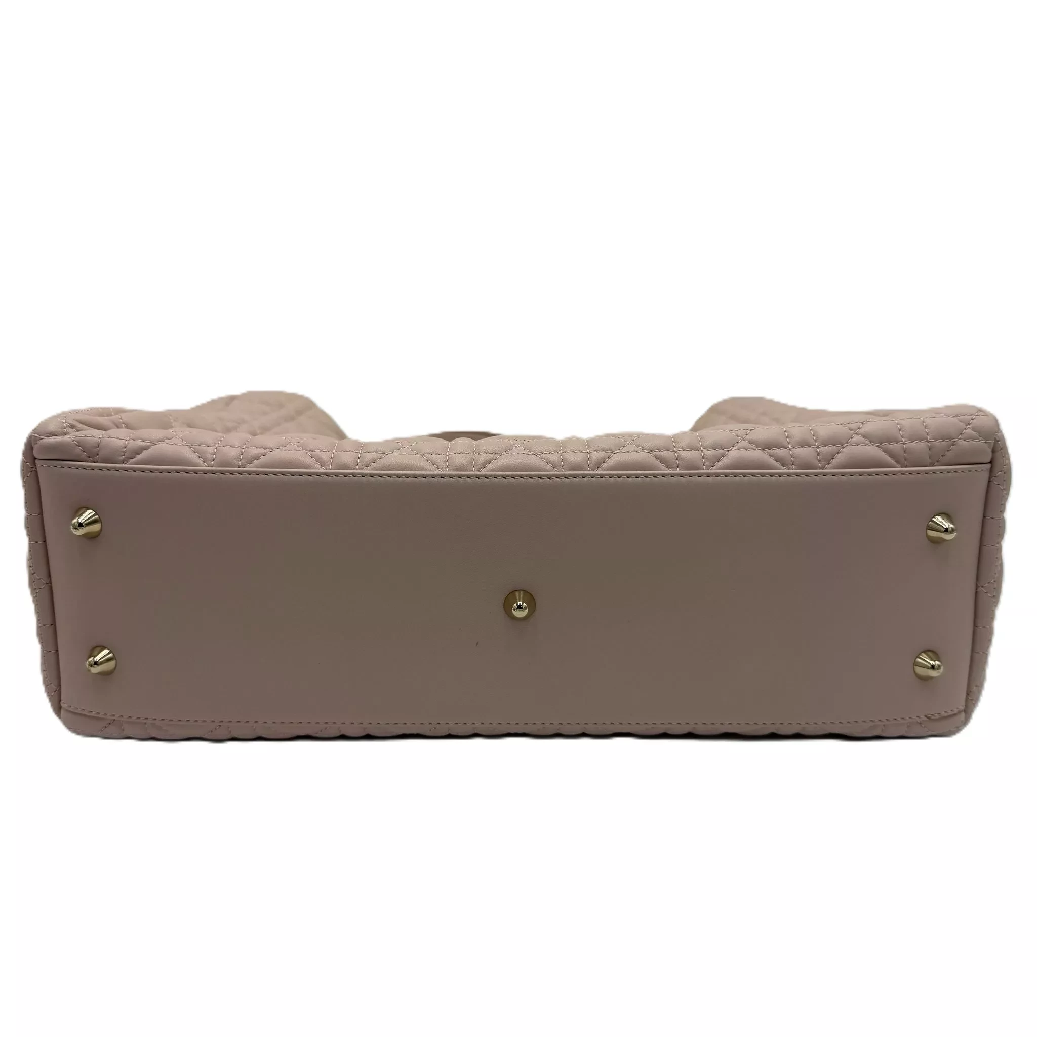 Christian Dior Pink Quilted Leather Tote - Image 6