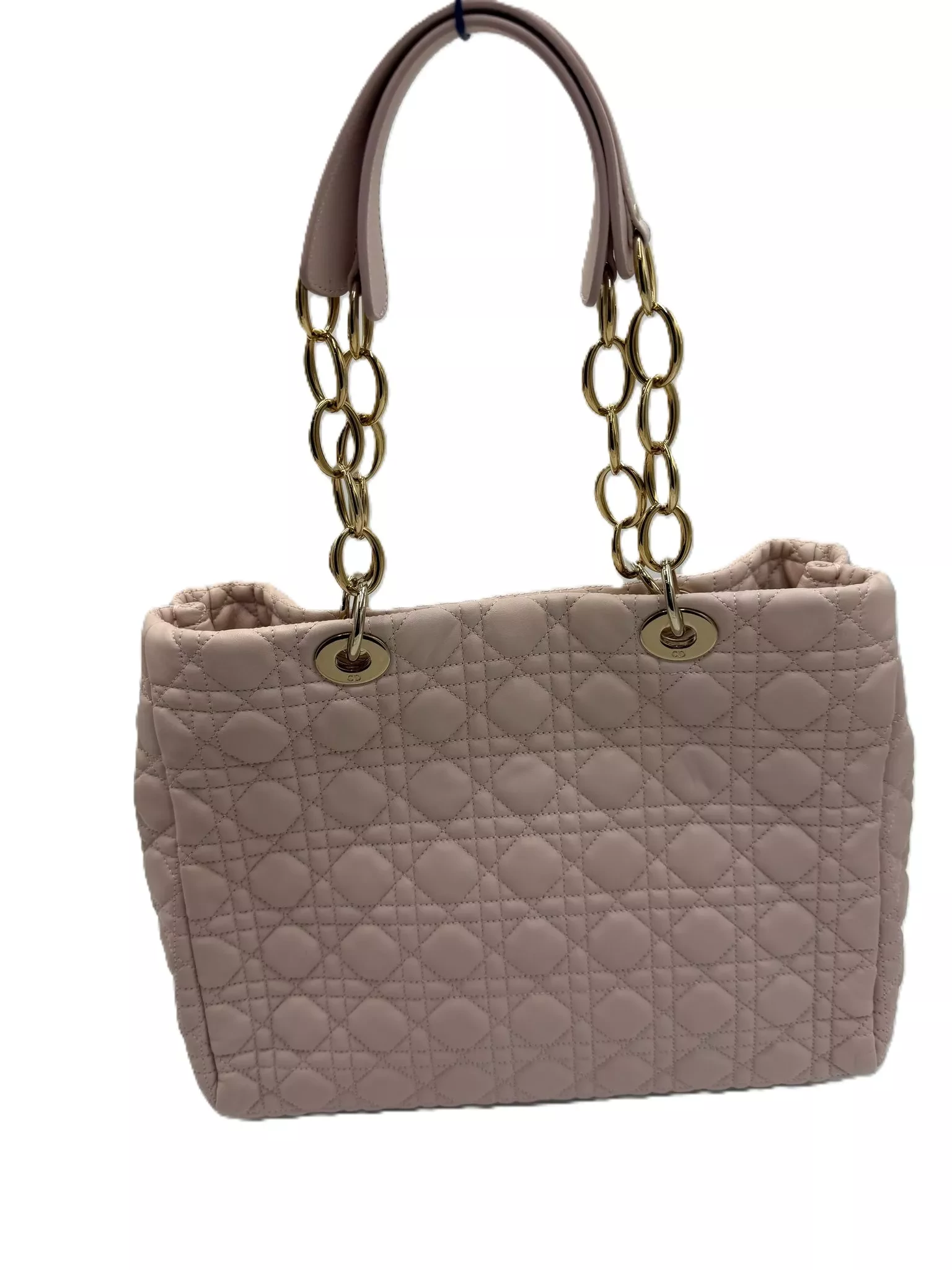 Christian Dior Pink Quilted Leather Tote - 4