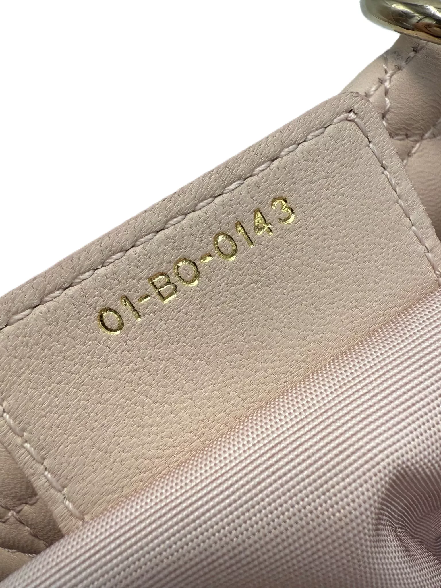 Christian Dior Pink Quilted Leather Tote - Side view