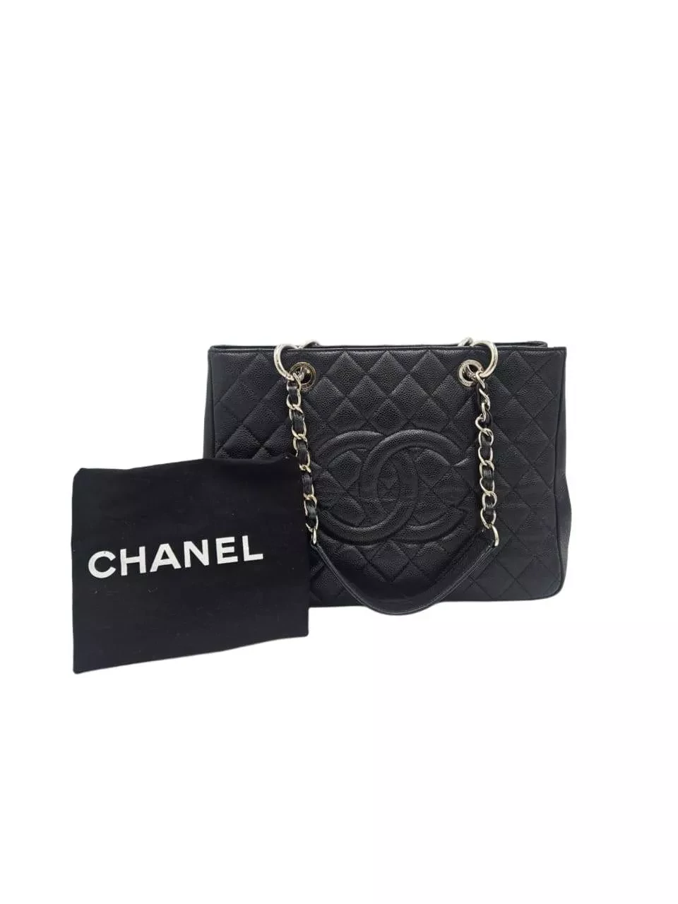 Chanel Black Caviar GST Bag - Back view