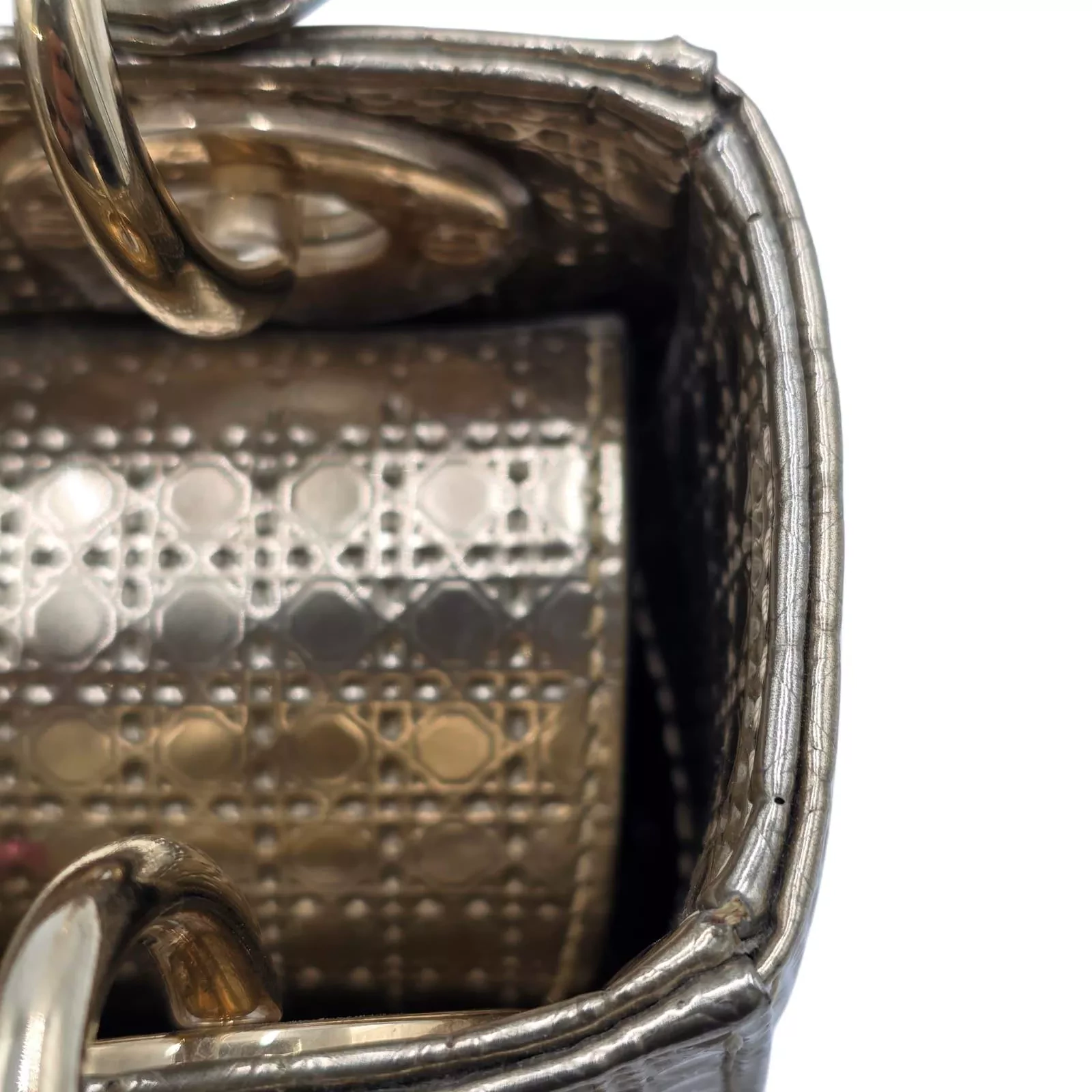 Christian Dior Gold Micro Cannage Mini - 4