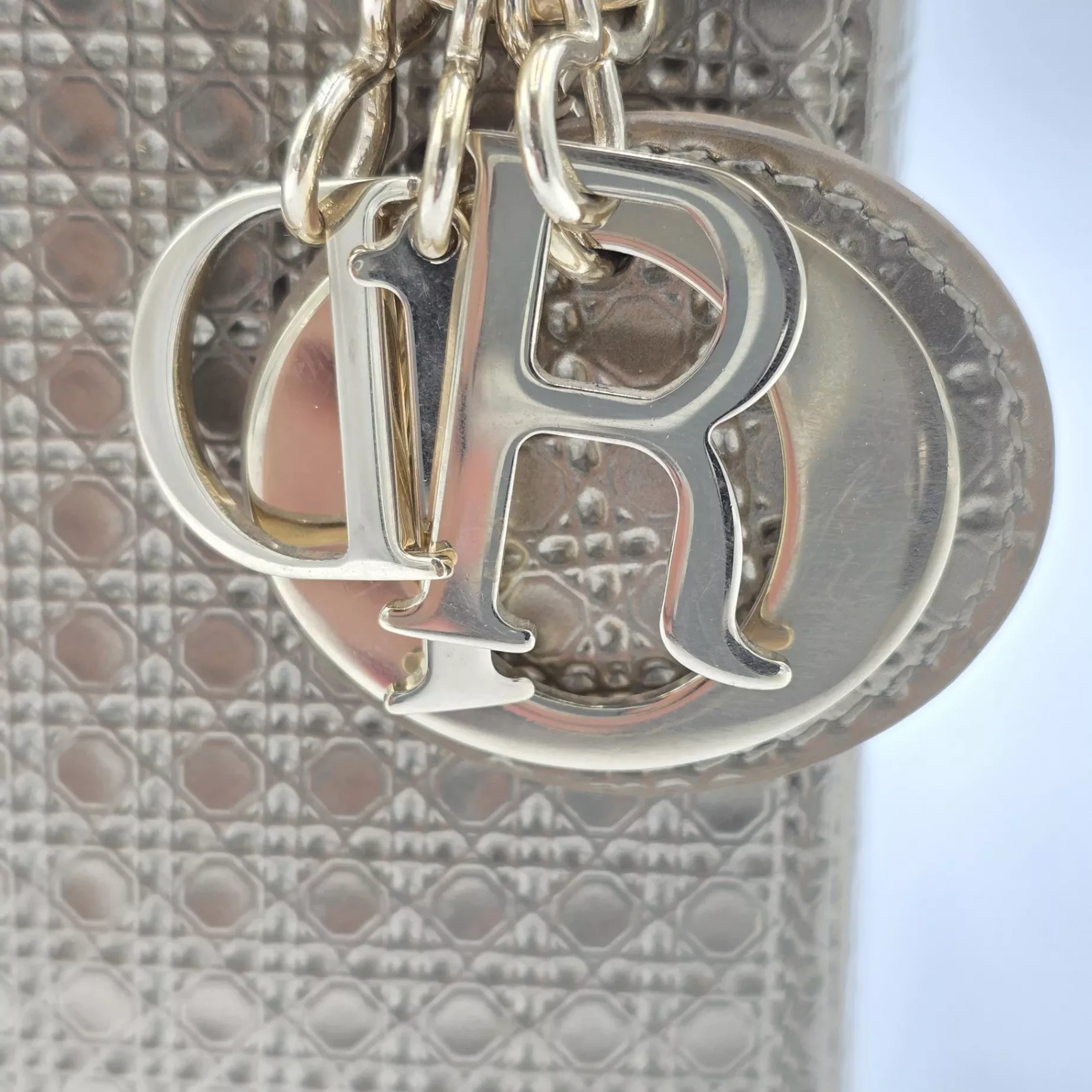 Christian Dior Gold Micro Cannage Mini - Detail 1