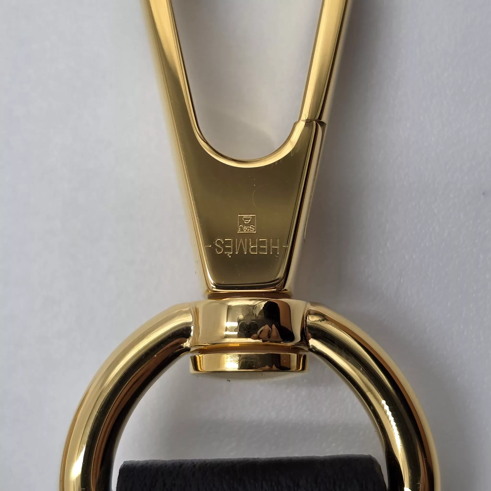 Hermès Black/Gray Leather Evelyne - Image 10