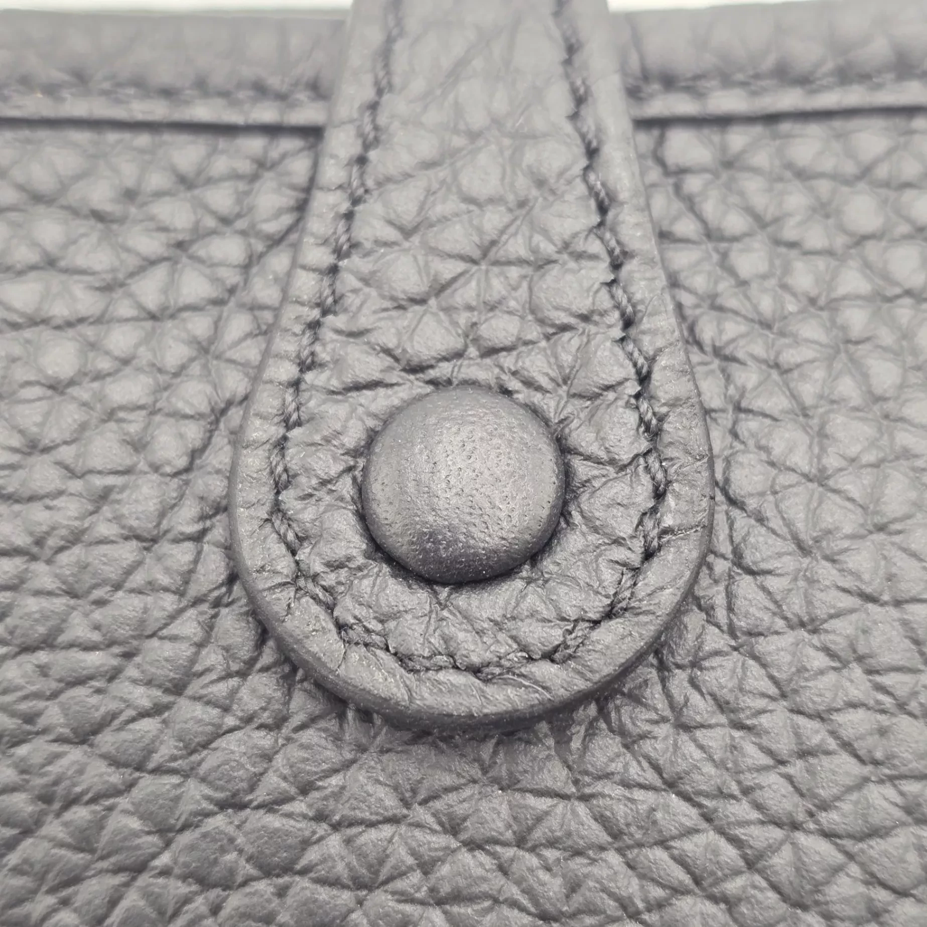 Hermès Black/Gray Leather Evelyne - Image 13