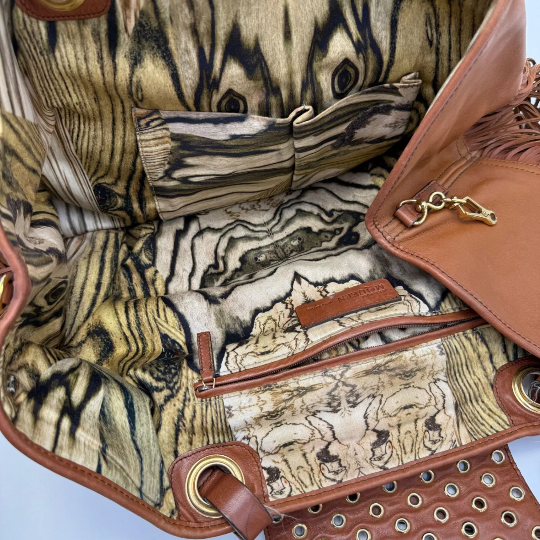 Alexander Mcqueen Studded Fringe Leather Tote - Detail 1