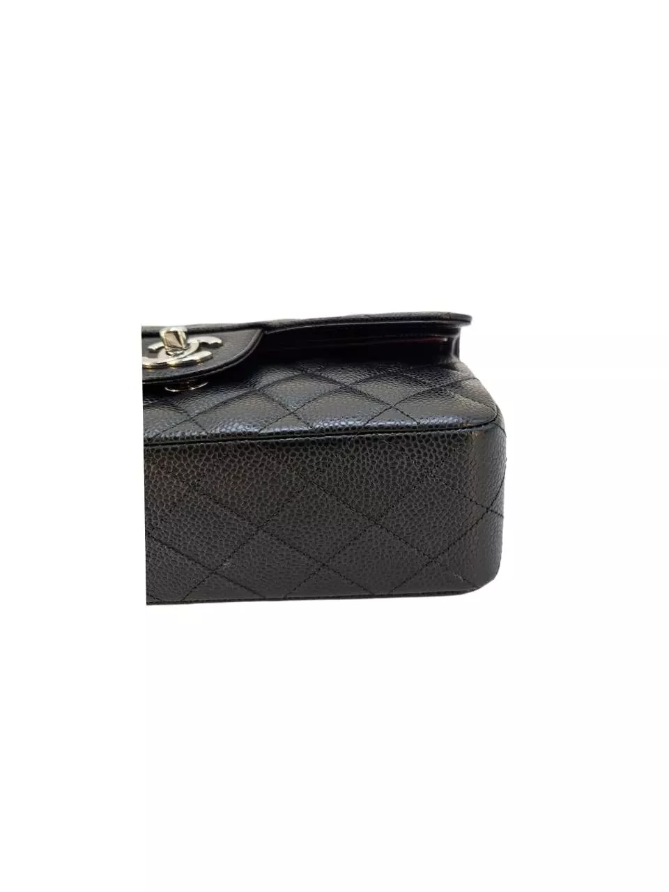 Chanel Quilted Black Caviar Bag - Detail 2