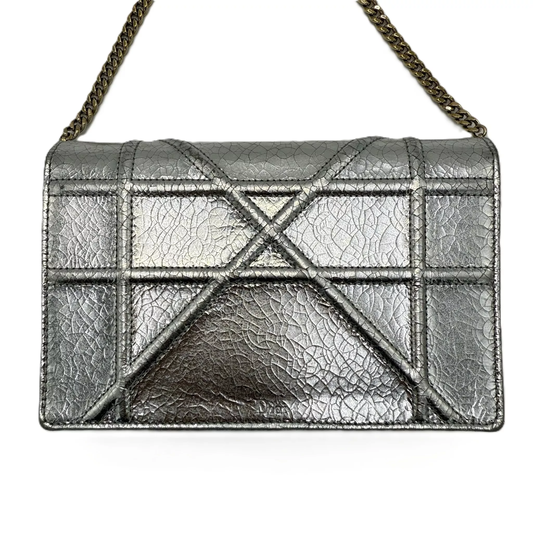 Christian Dior Diorama Metallic Chain Bags - Image 13