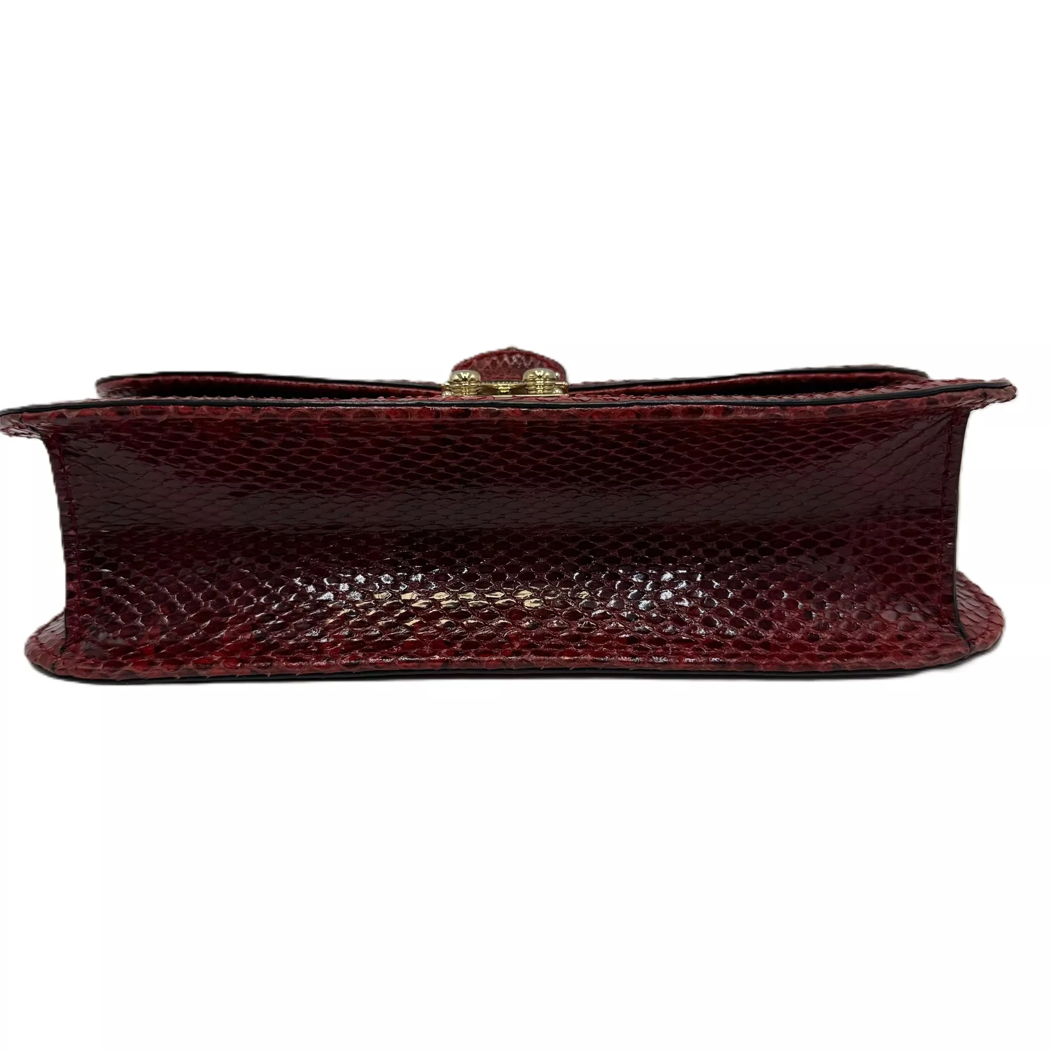 Valentino Red Rockstud Python Flap - Back view