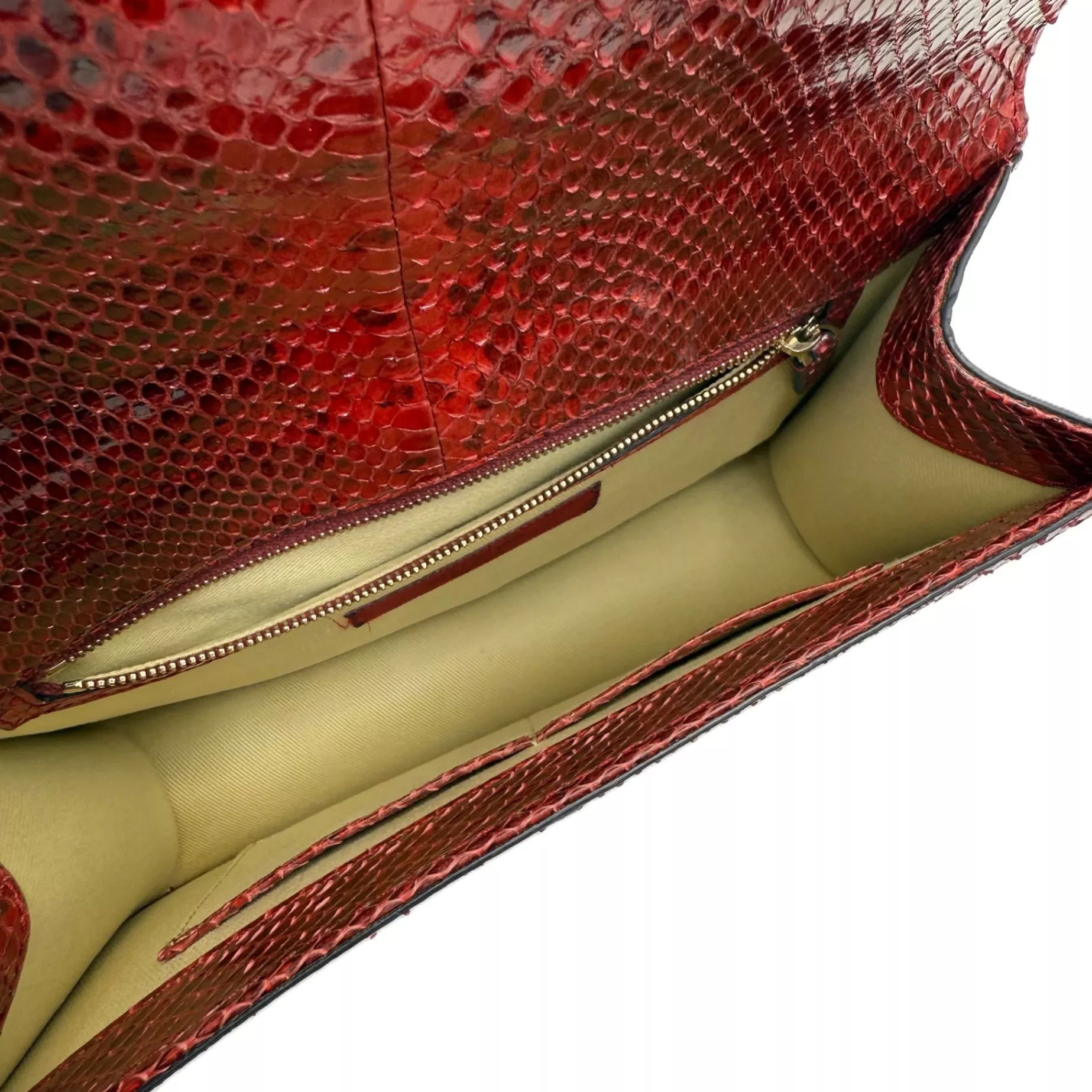Valentino Red Rockstud Python Flap - Image 6