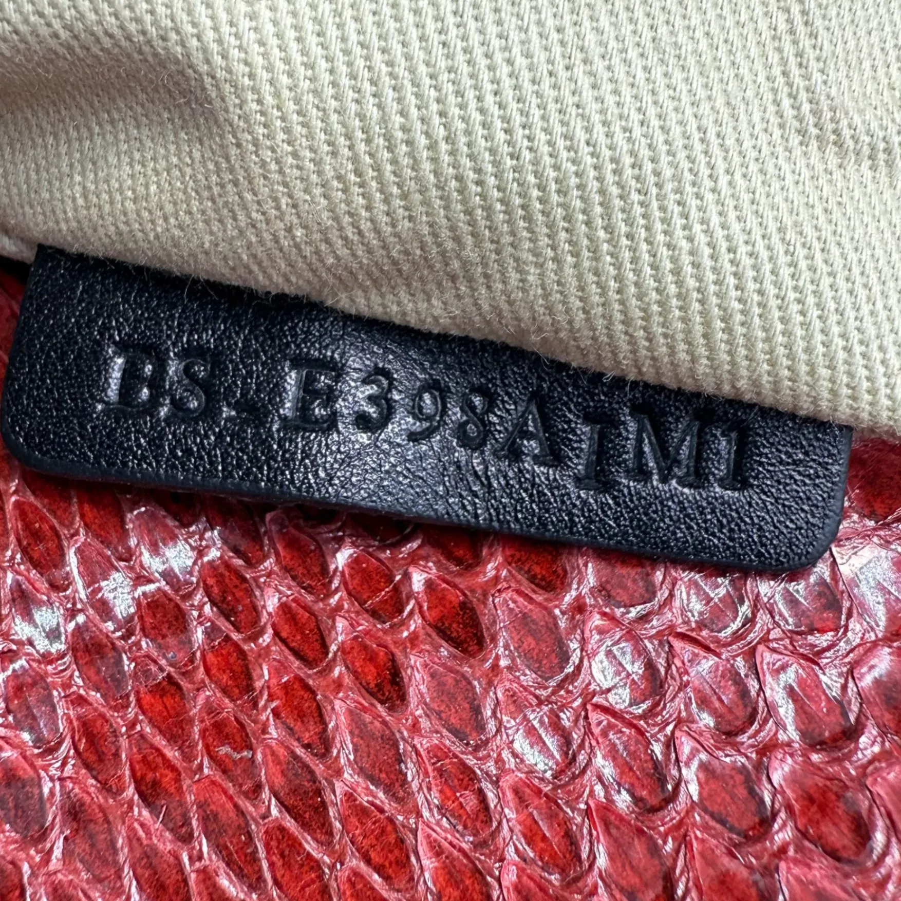 Valentino Red Rockstud Python Flap - Image 10