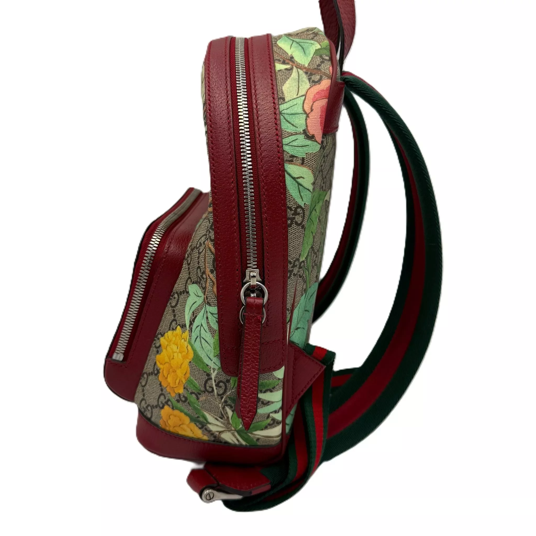 Gucci Red/Beige Small Tian - Back view