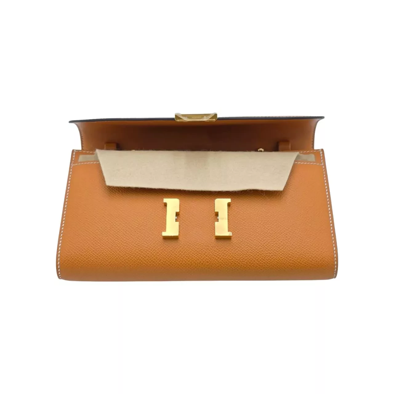 Hermès Gold Epsom Constance Wallet - Detail 1