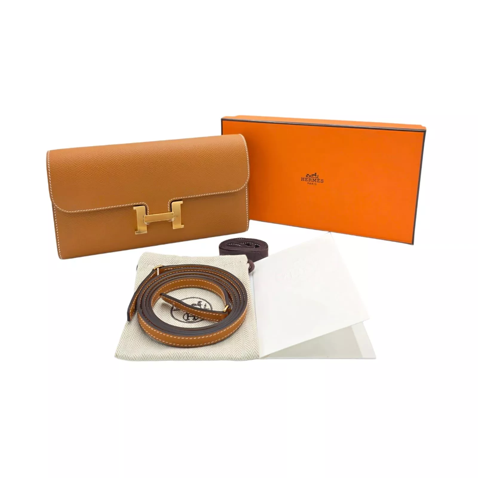 Hermès Gold Epsom Constance Wallet - Image 15