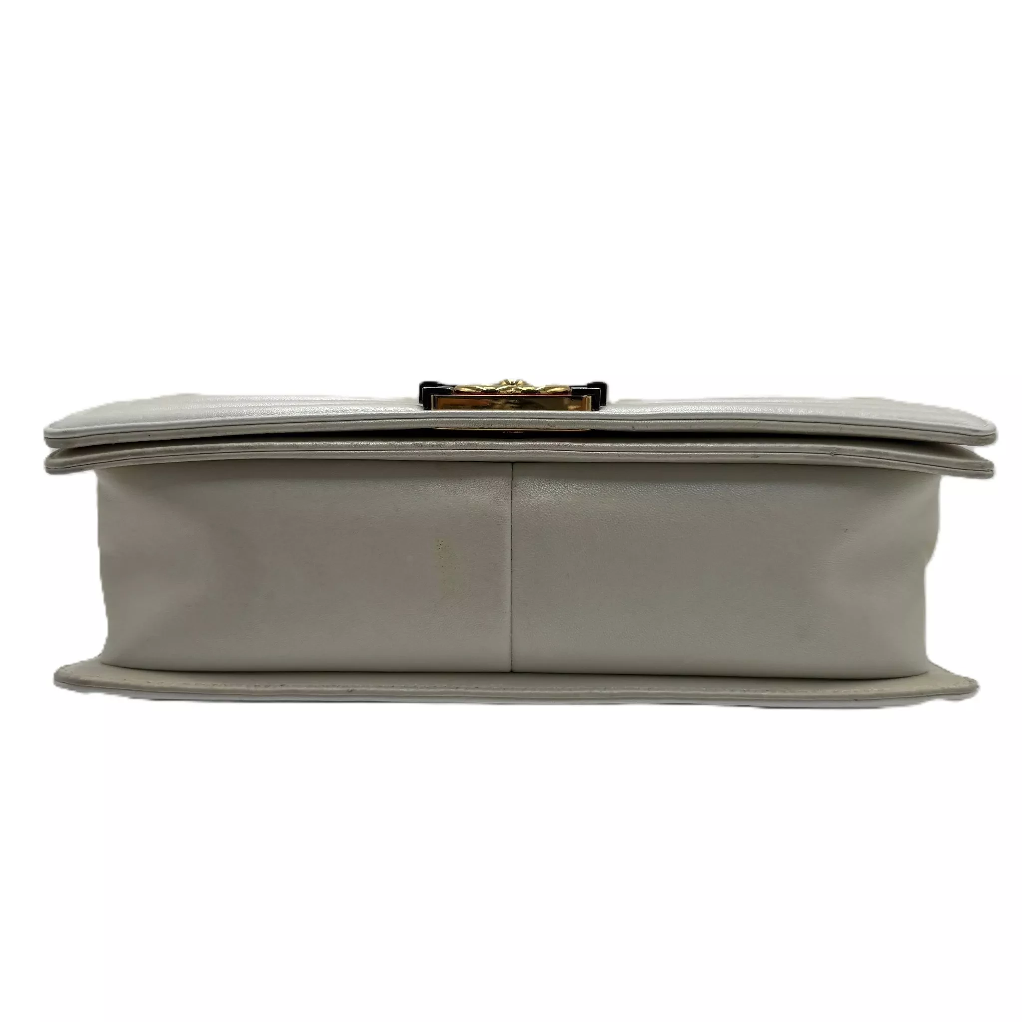 Chanel White Cube Boy Bag - Back view