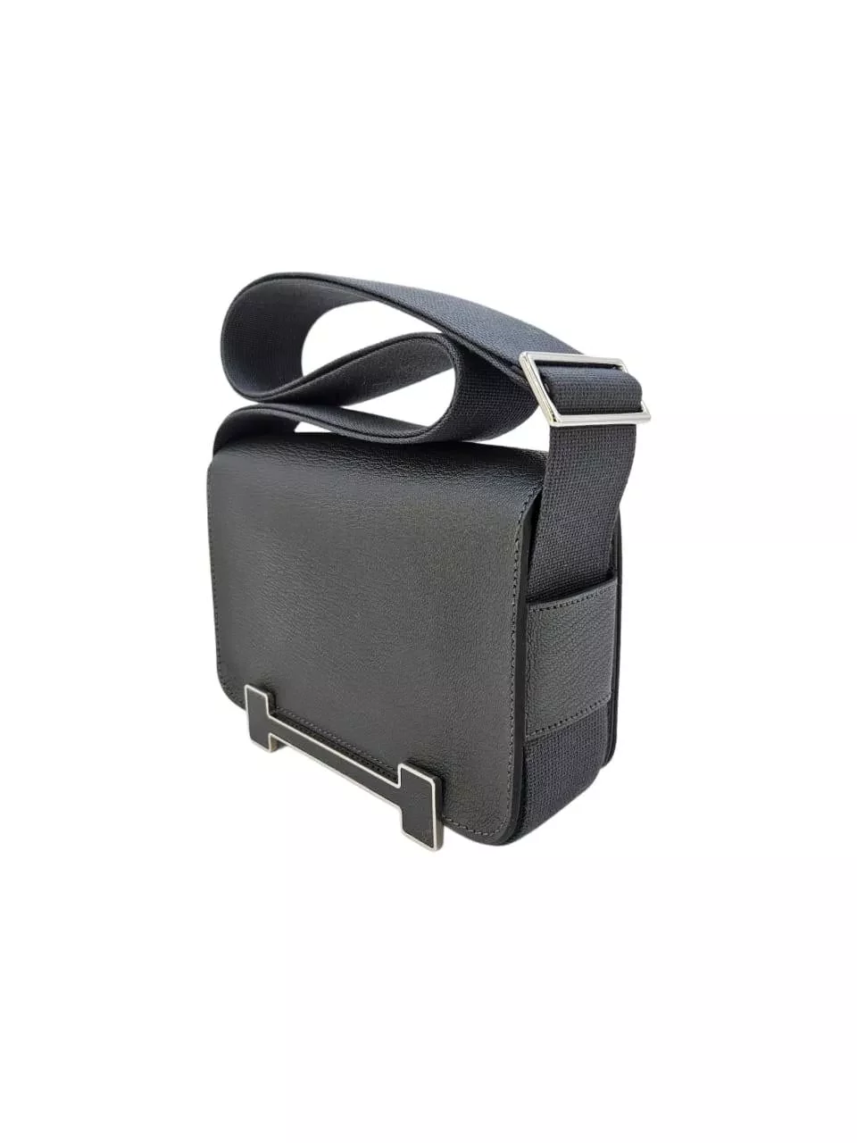 Hermès Geta Gris Chèvre Leather - Image 6