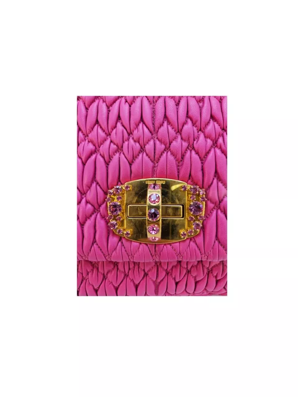 Miu Miu Pink Matelasse Shoulder Bag - Detail 2