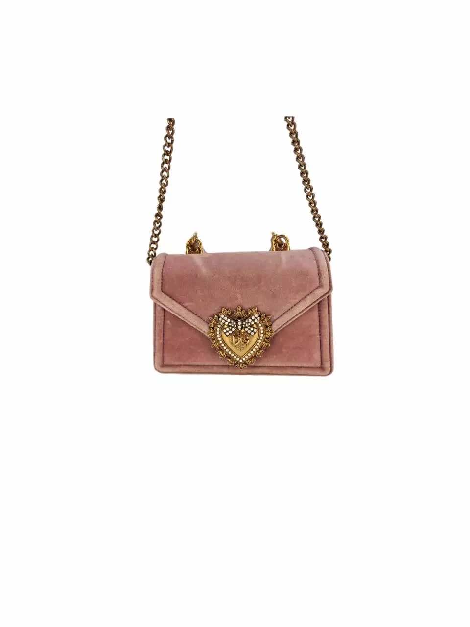 Dolce & Gabbana Devotion Velvet Top Handle - Side view