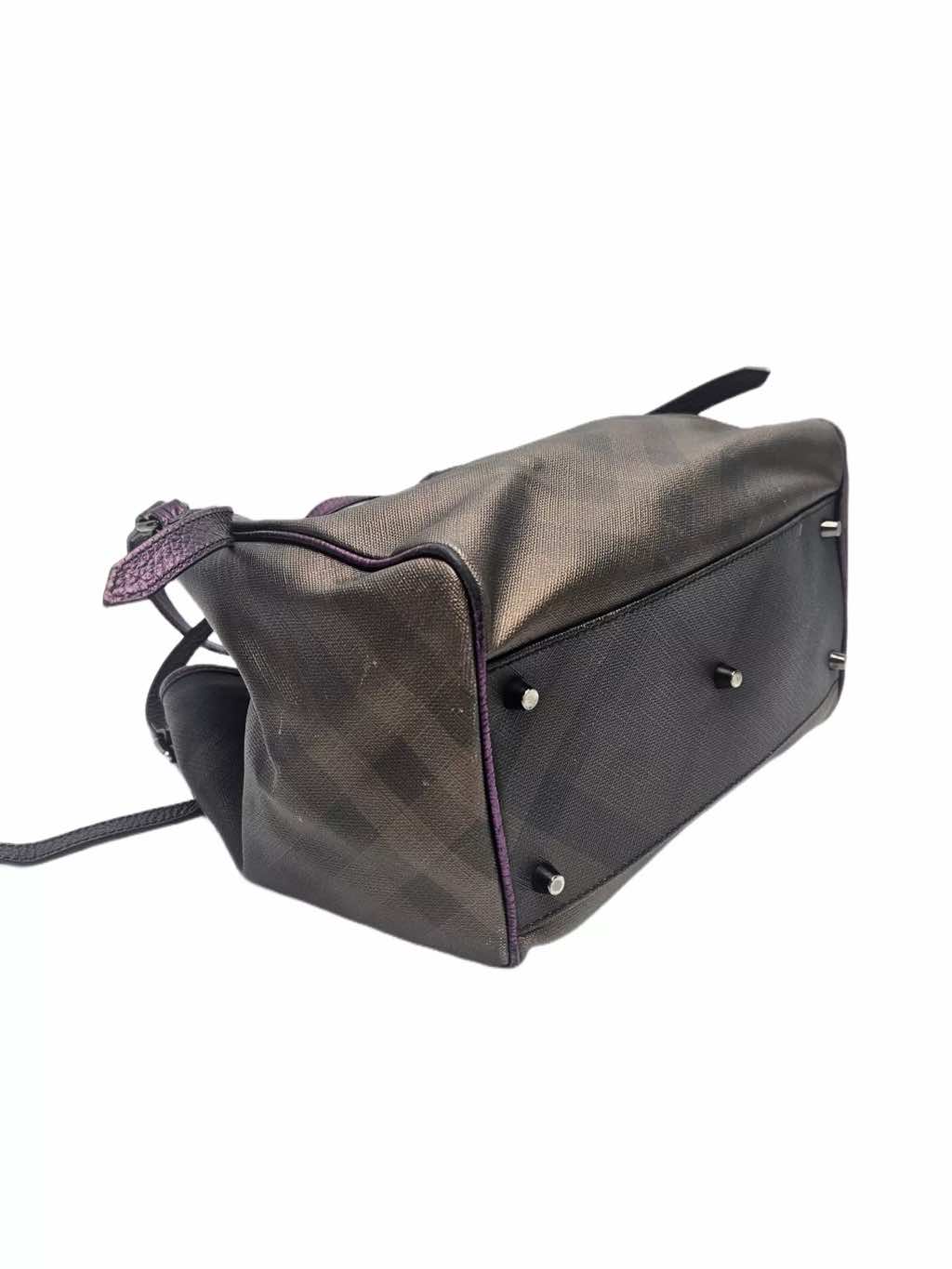 Burberry Purple Check Canterbury Tote - Image 6