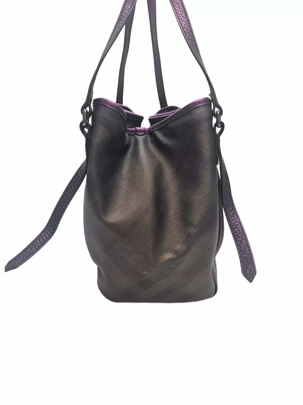 Burberry Purple Check Canterbury Tote - Detail 2