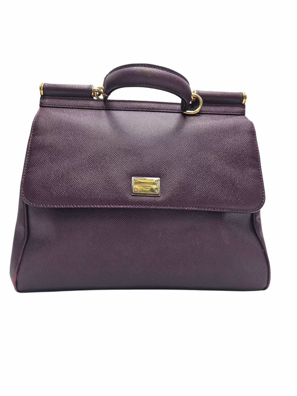 Dolce & Gabbana Miss Sicily Purple Handbag