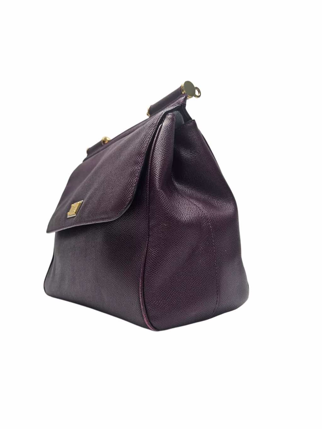 Dolce & Gabbana Miss Sicily Purple Handbag - Image 6