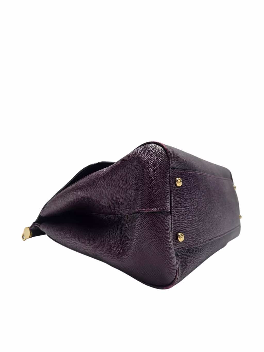 Dolce & Gabbana Miss Sicily Purple Handbag - Side view