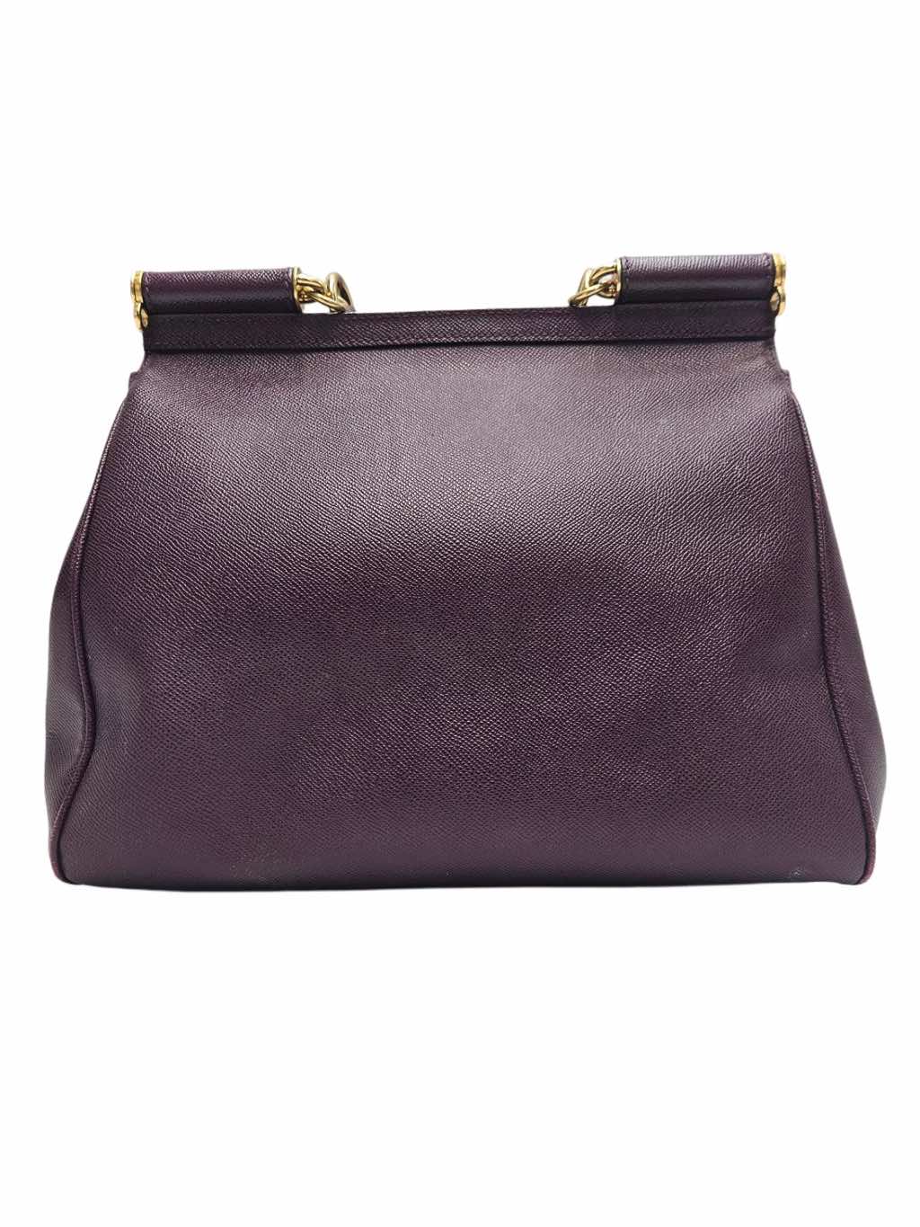 Dolce & Gabbana Miss Sicily Purple Handbag - Image 10
