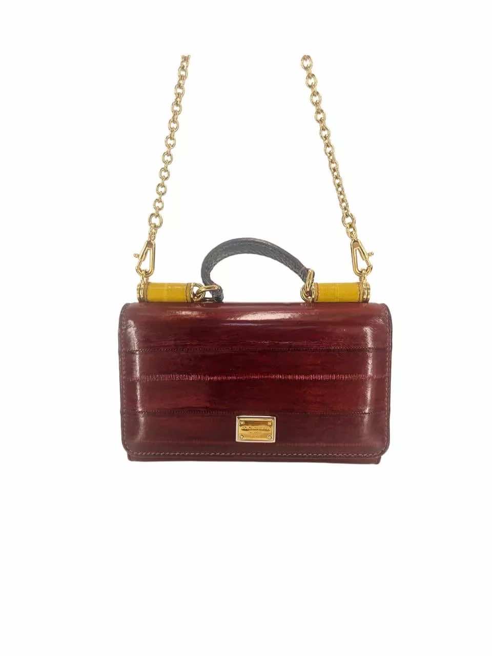 Dolce & Gabbana Tricolor Eel Sicily Bag