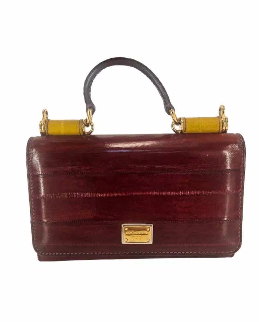 Dolce & Gabbana Tricolor Eel Sicily Bag - Image 11