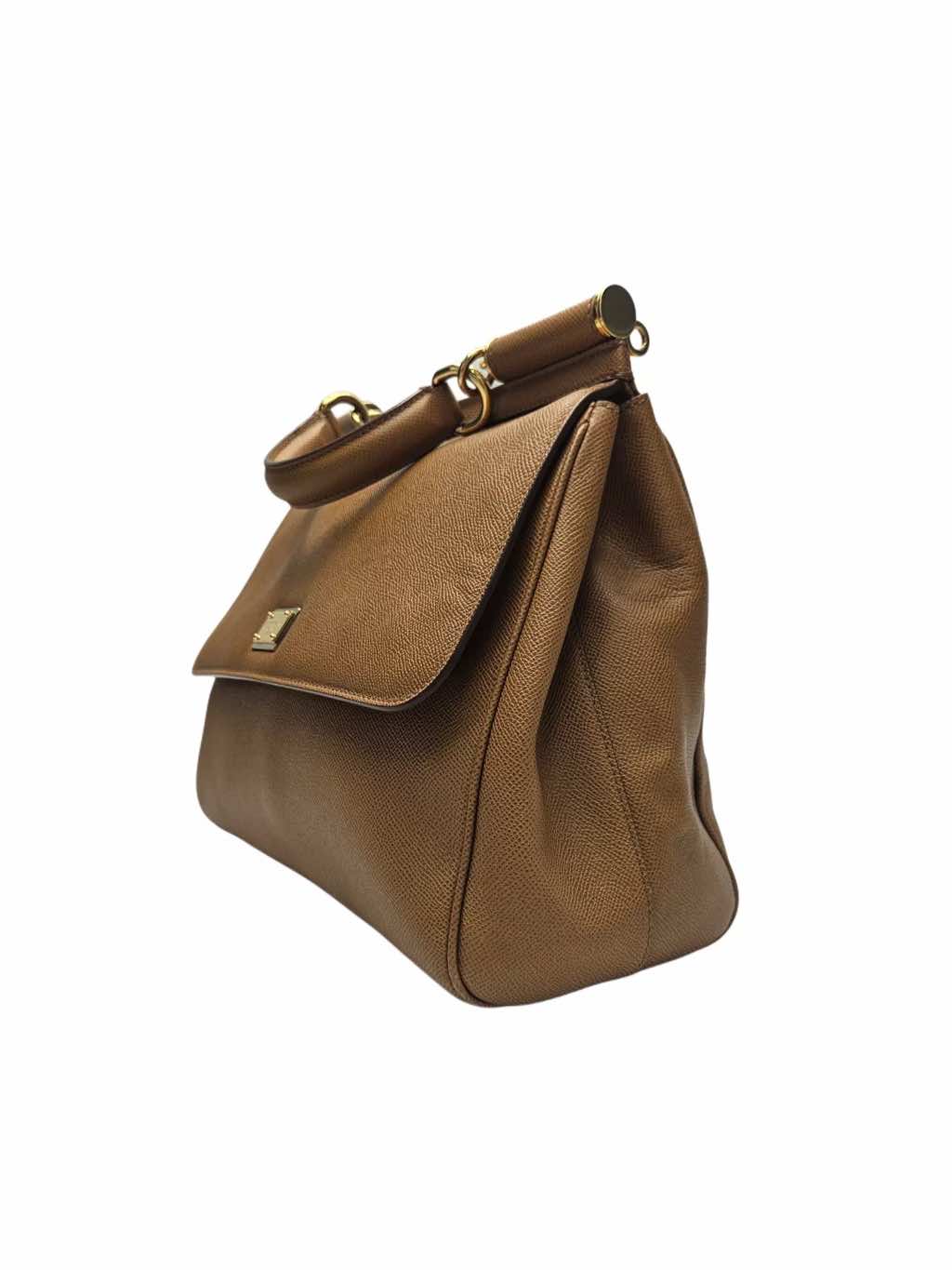 Dolce & Gabbana BROWN ‘Sicily’ Shoulder Bag - Back view