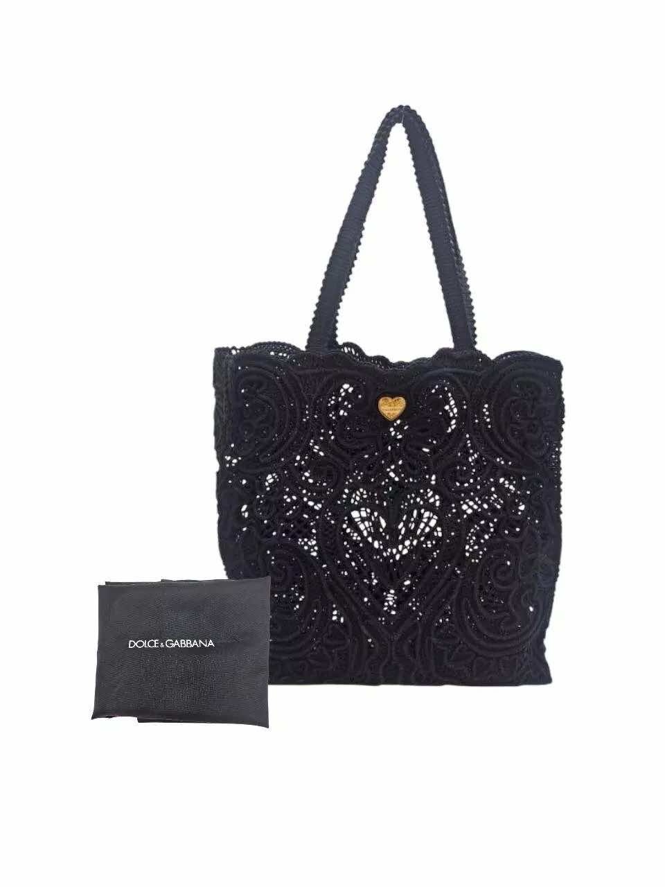 Dolce & Gabbana Beatrice Lace Tote Bag - Image 11