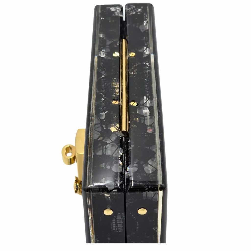 Dolce & Gabbana Black Lace Dolce Clutch - Image 6