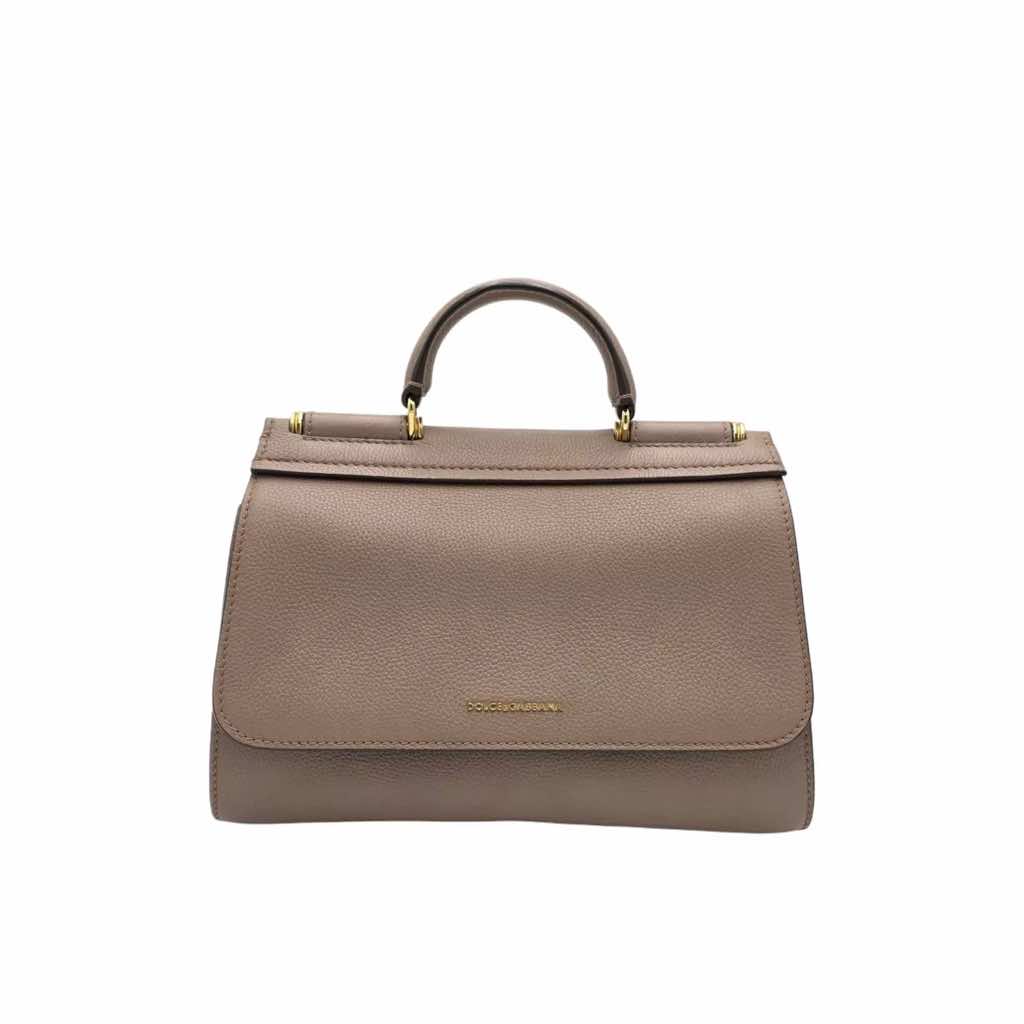 Dolce & Gabbana Beige Leather Sicily Bag