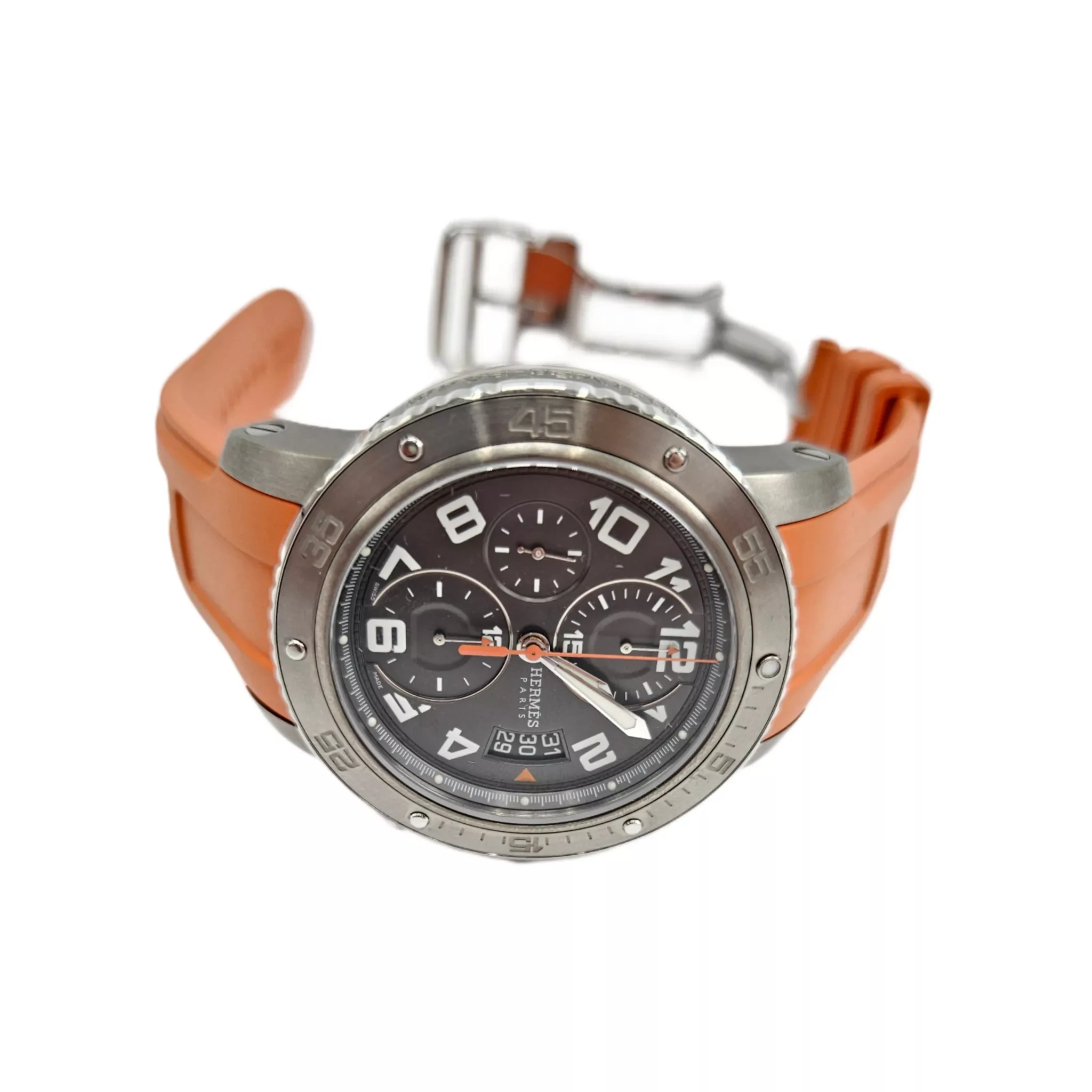 Hermès Clipper Chrono Men's Watch - Back view