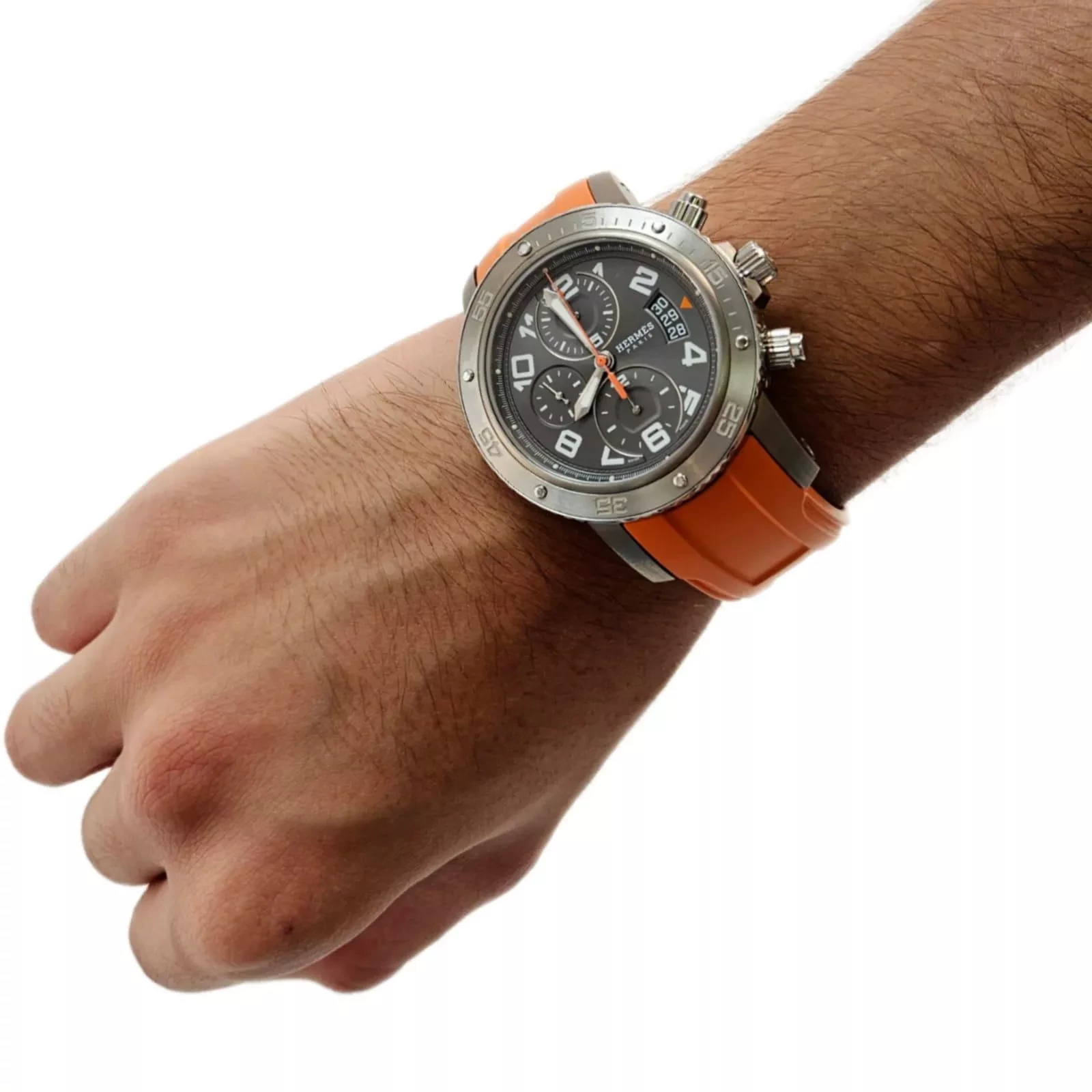 Hermès Clipper Chrono Men's Watch - Image 10