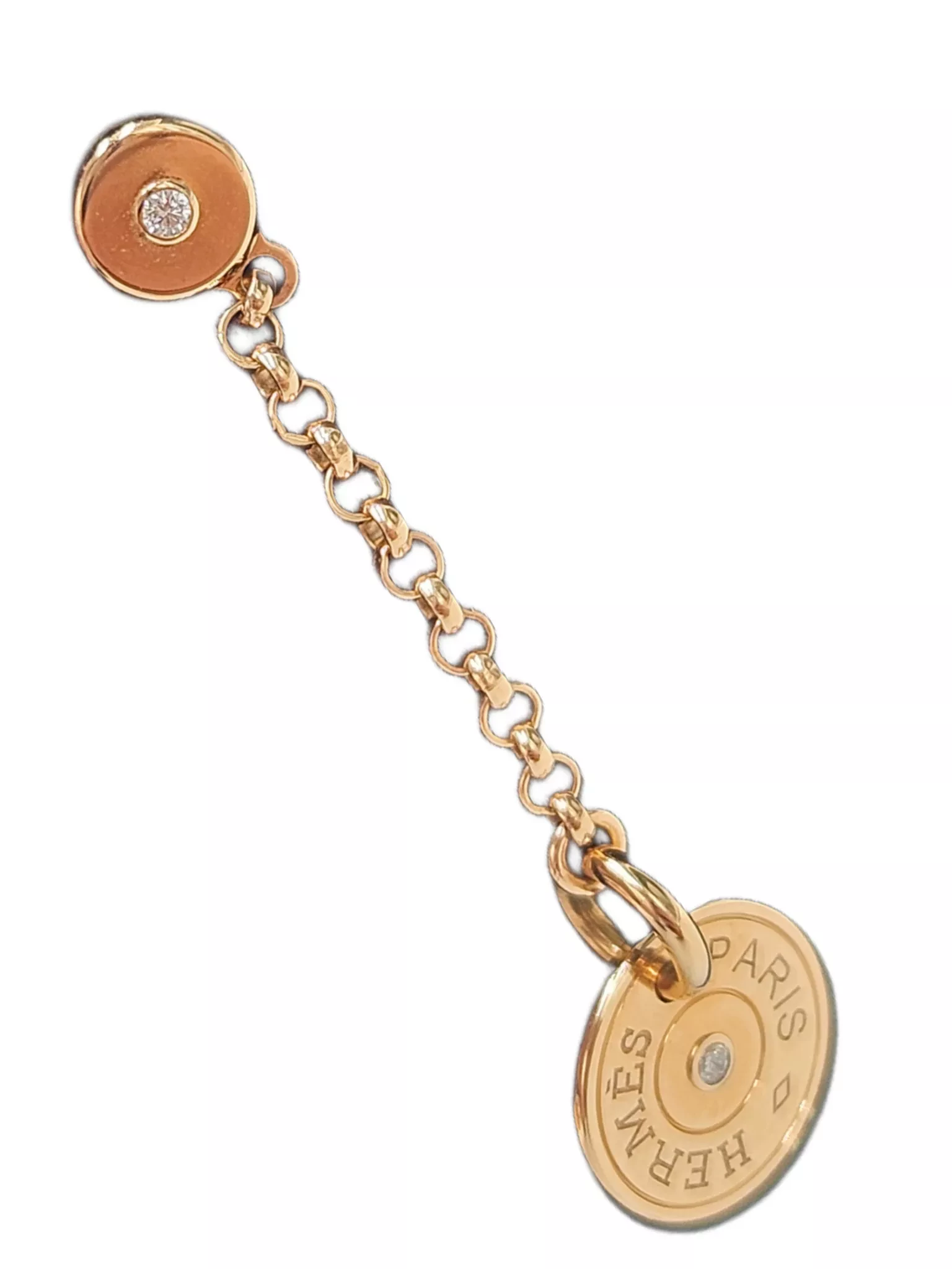 Hermès Clou De Rose Gold Earrings - Back view