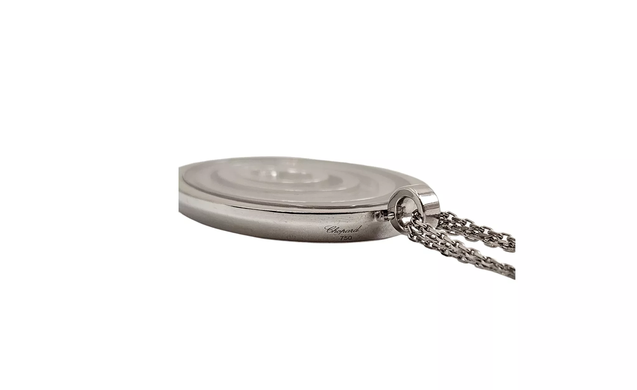 Chopard White Gold Happy Necklace - Detail 1