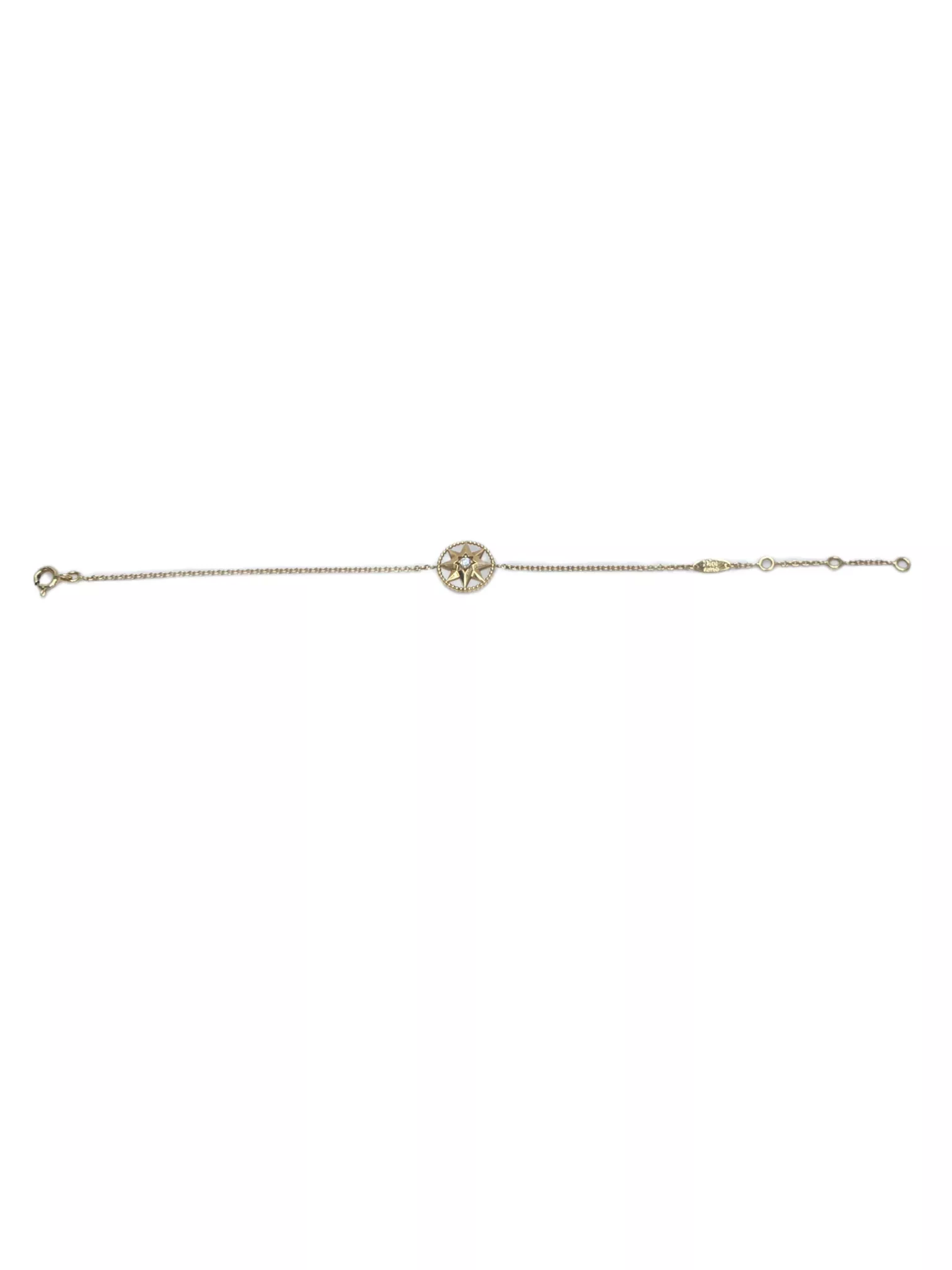Christian Dior Yellow Gold Diamond Bracelet - Back view