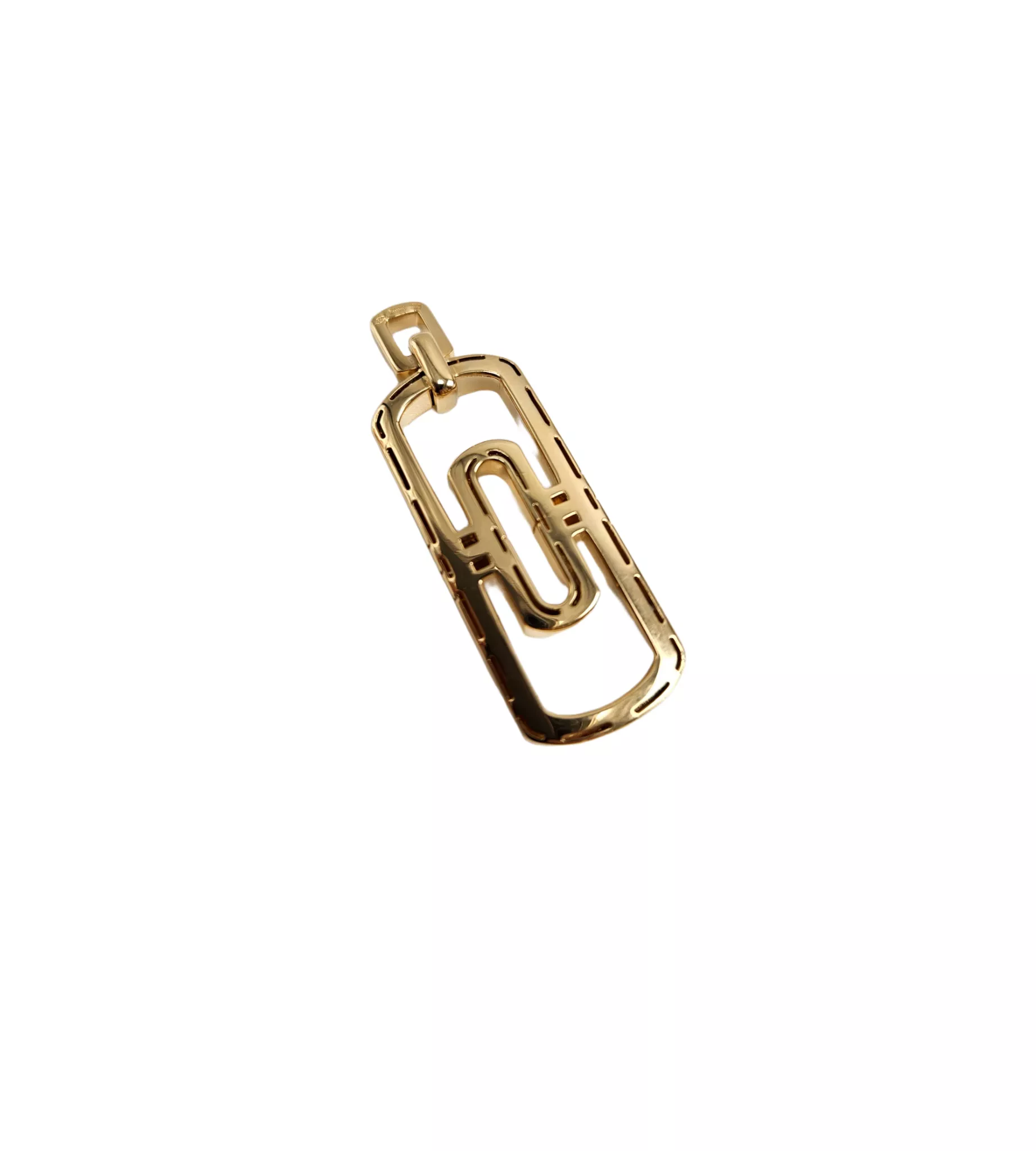 Bvlgari 18K Parentesi Pendant Necklace - Side view