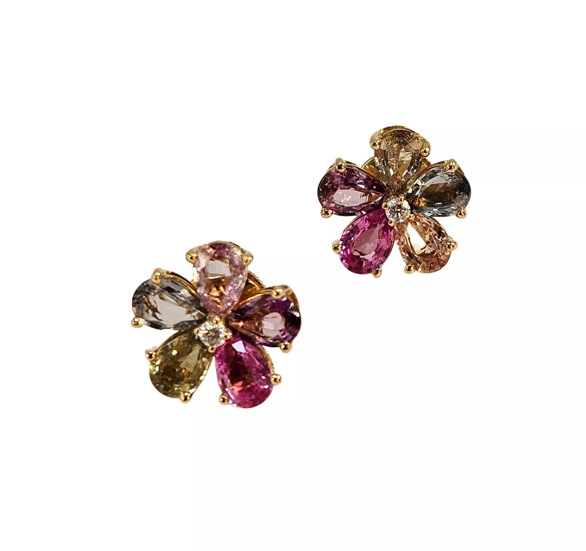 Bvlgari 18K Gold Diamond Earrings