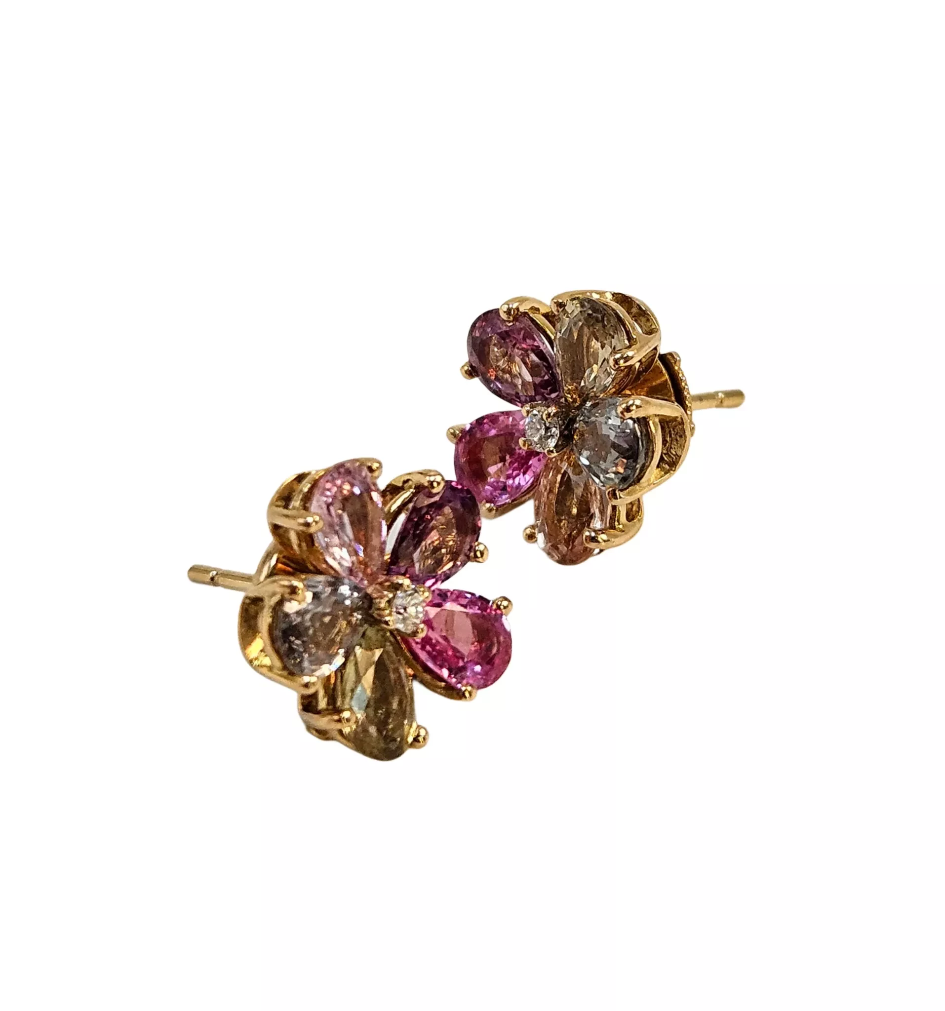 Bvlgari 18K Gold Diamond Earrings - 4