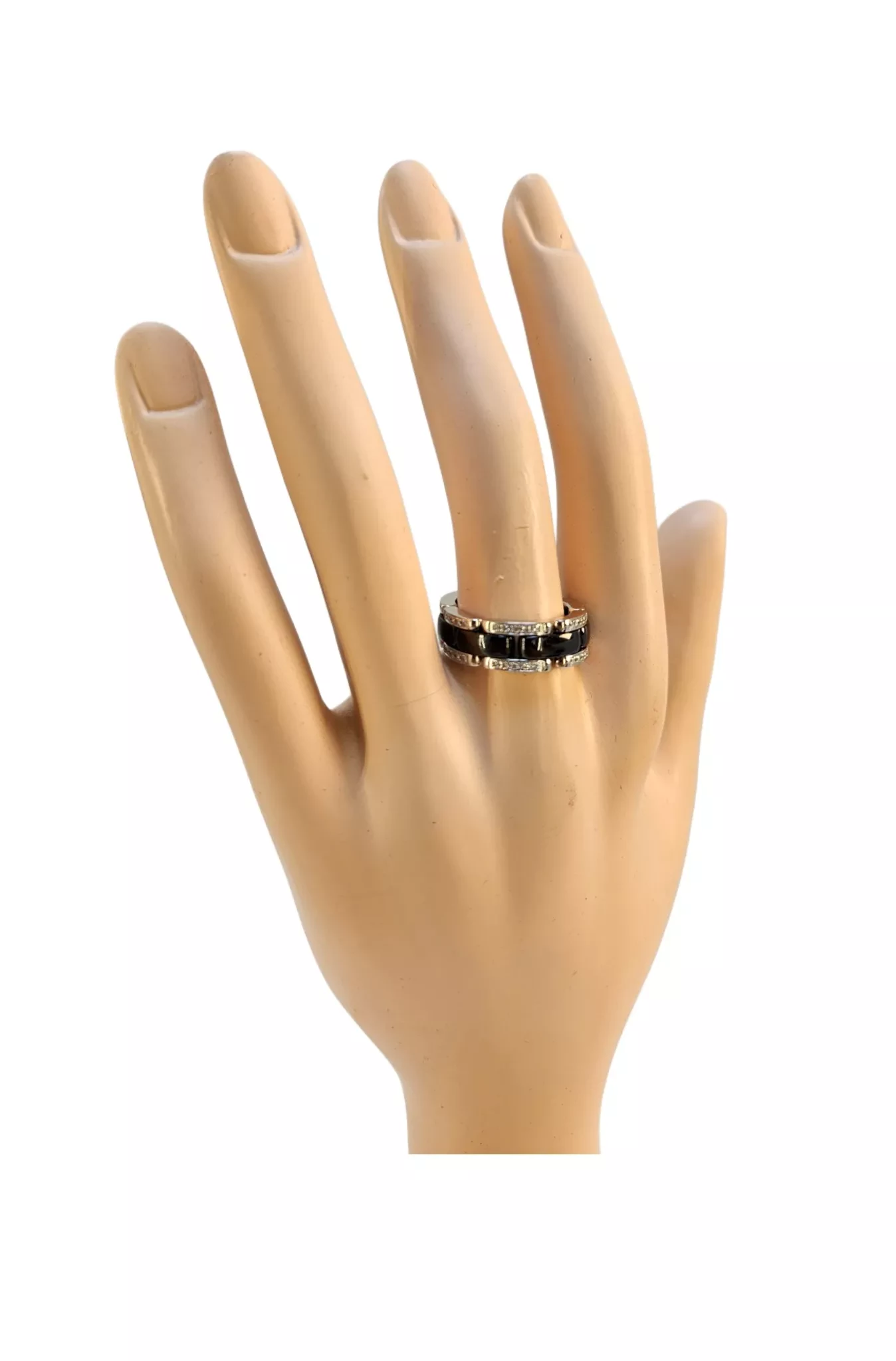 Chanel 18K White Gold Diamond Ring - Back view