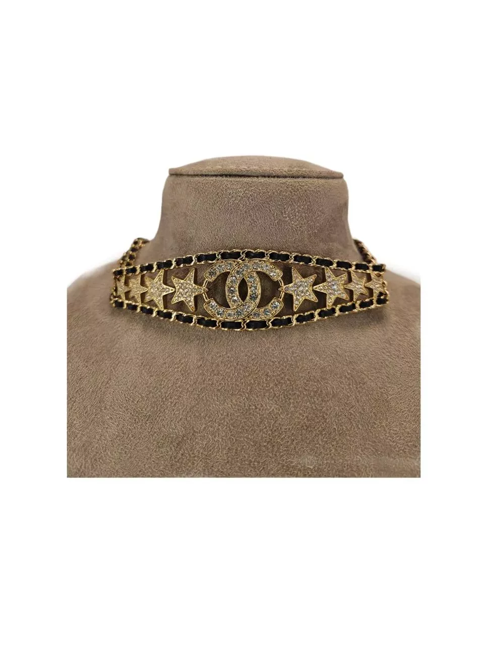Chanel Leather & Strass Choker - Image 6