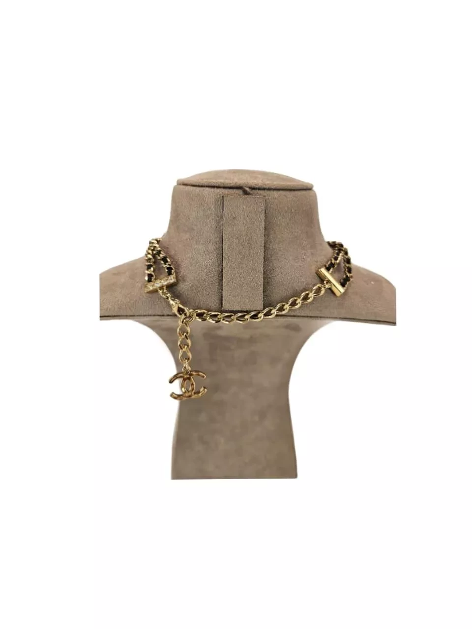 Chanel Leather & Strass Choker - 4