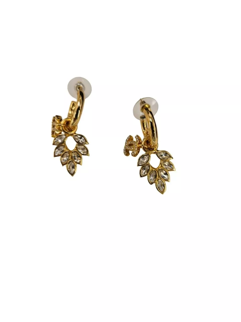 Chanel Leaf CC Crystal Earring - Image 6