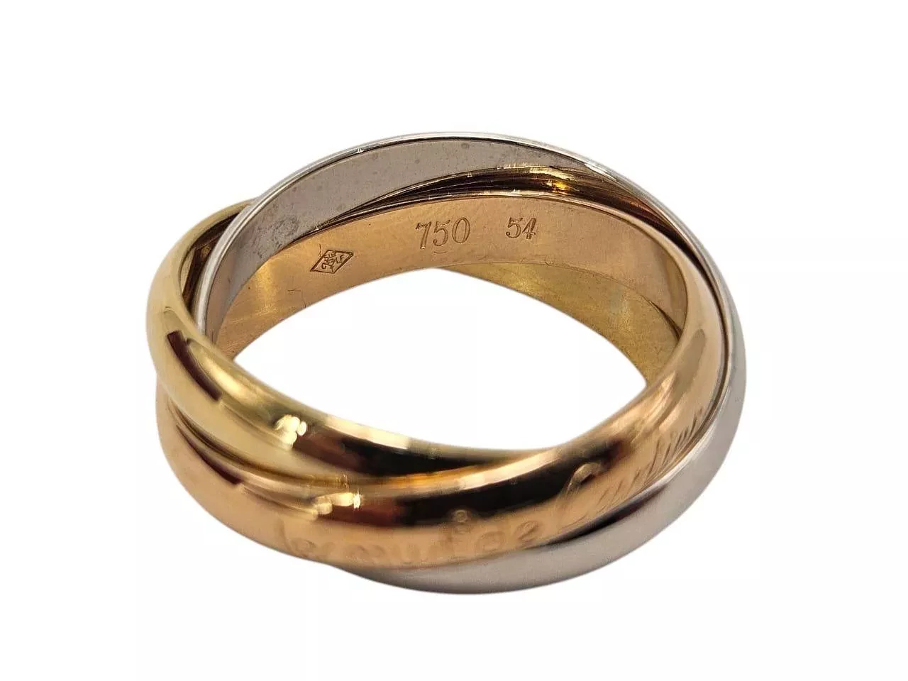 Cartier Gold Trinity Band Ring - Back view